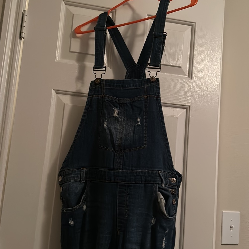 Distressed Overalls - Picture 3 of 6